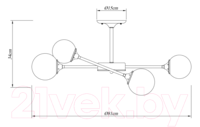 Люстра Arte Lamp Marco A2703PL-6SG
