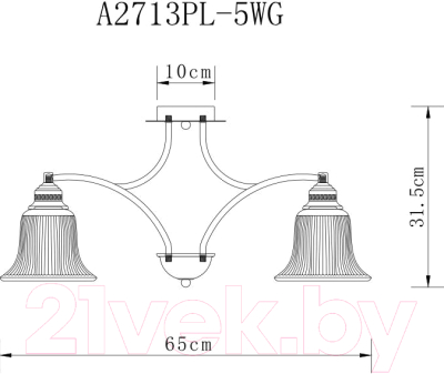 Люстра Arte Lamp Emma A2713PL-5WG