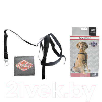 Ремень безопасности для собак EBI 313/419199 (XS, черный)