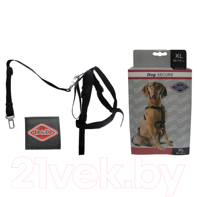 Ремень безопасности для собак EBI 313/419236 (XL, черный)