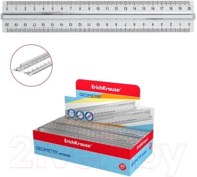Линейка Erich Krause Clear / 49530