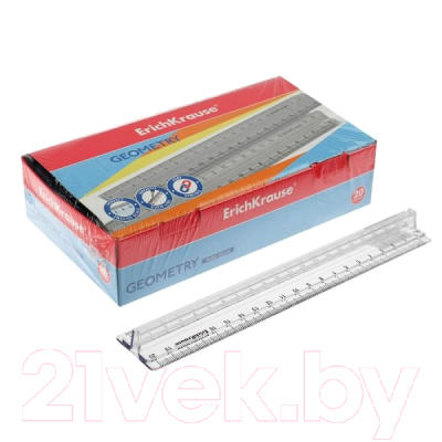 Линейка Erich Krause Clear / 49530