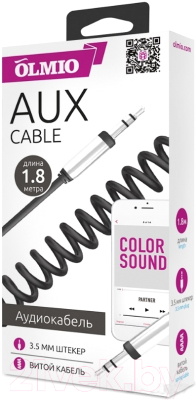 Кабель Olmio AUX 3.5m-3.5m / 038643