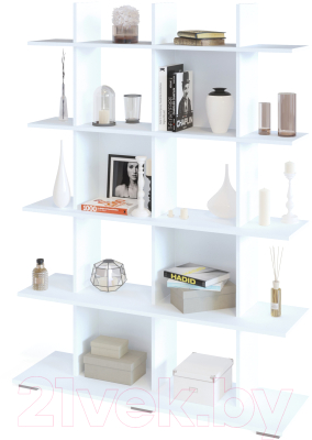 Стеллаж Сокол-Мебель СТ-5 (белый) - фото