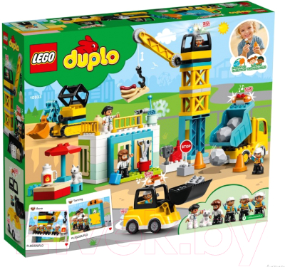 Конструктор Lego Duplo Башенный кран на стройке 10933 - фото