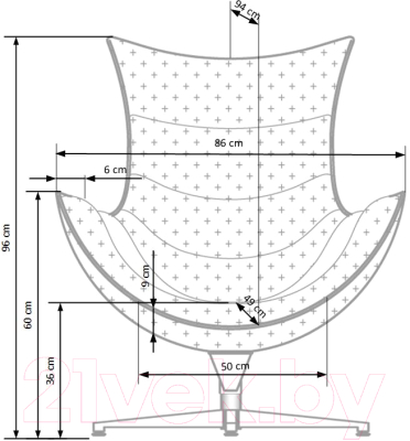 Кресло мягкое Halmar Luxor