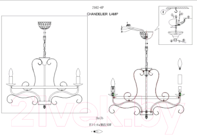 Люстра F-Promo F-promo Palermo 2162-6P