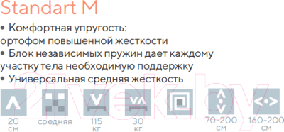 Матрас Proson Standart M 120x190