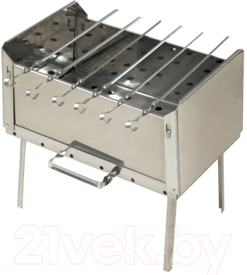 Мангал Кедр Плюс Плюс / МД-6Н (1.5мм, нержавеющая сталь) - фото