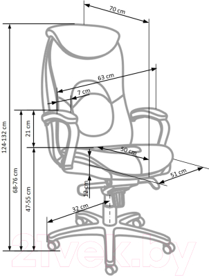 Кресло офисное Halmar Quad