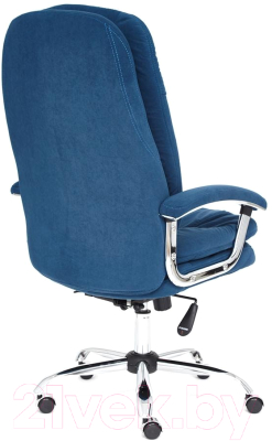 Кресло офисное Tetchair Softy Lux флок (синий)