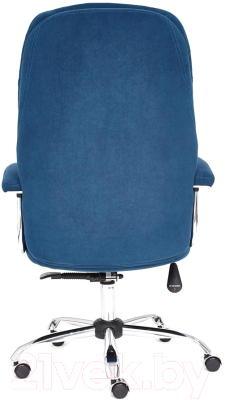 Кресло офисное Tetchair Softy Lux флок (синий)