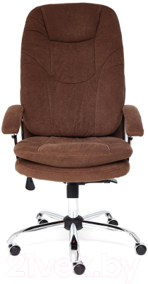 Кресло офисное Tetchair Softy Lux флок (коричневый)