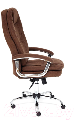 Кресло офисное Tetchair Softy Lux флок (коричневый)