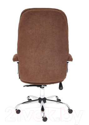 Кресло офисное Tetchair Softy Lux флок (коричневый)