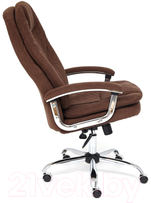 Кресло офисное Tetchair Softy Lux флок (коричневый)