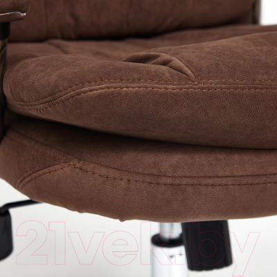 Кресло офисное Tetchair Softy Lux флок (коричневый)