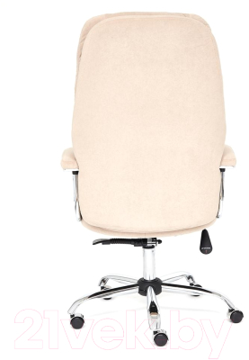 Кресло офисное Tetchair Softy Lux флок (бежевый)