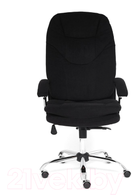 Кресло офисное Tetchair Softy Lux флок (черный)