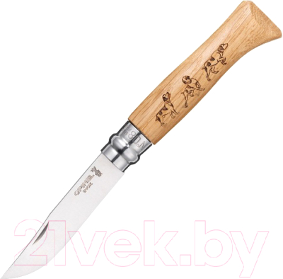 Нож складной Opinel №8 VRI Animalia Dog собака / 1622 - фото