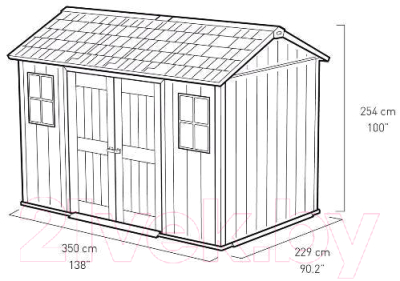 Сарай из ДПК Keter Oakland 1175 SD / 230456