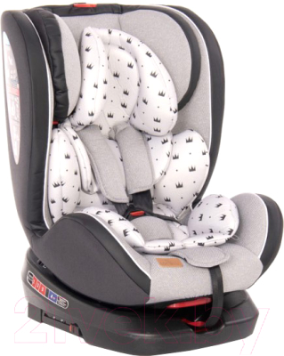 Автокресло Lorelli Nebula Isofix Grey Crowns / 10071382094 - фото