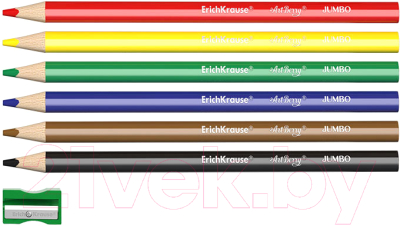 Набор цветных карандашей Erich Krause Jumbo / 32473