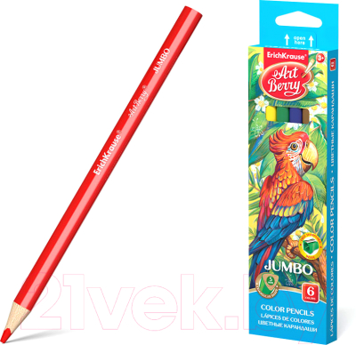 Набор цветных карандашей Erich Krause Jumbo / 32473