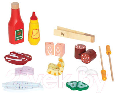 Гриль игрушечный Hape Гриль с едой / E3127-HP