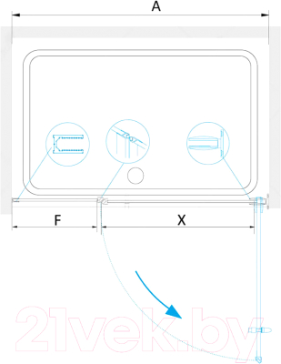 Душевая дверь RGW HO-012B / 350601211-14