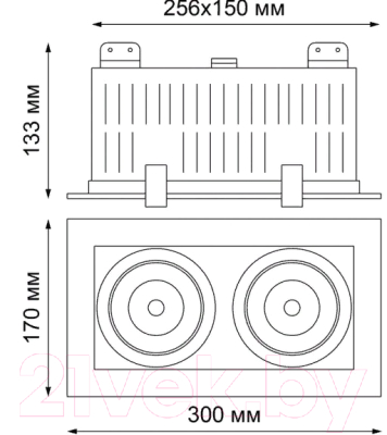 Комплект точечных светильников Novotech Gesso 358441
