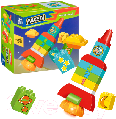 Конструктор Bondibon Ракета / ВВ4588
