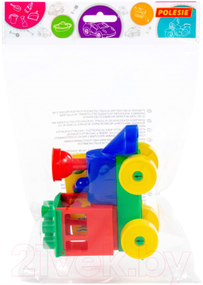 Конструктор Полесье Юный путешественник. Паровоз 55231 - фото