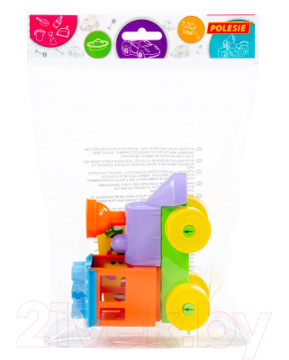 Конструктор Полесье Юный путешественник. Паровоз 55231