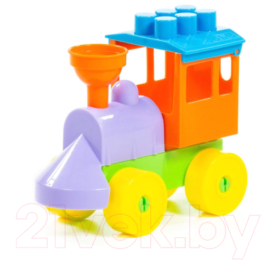 Конструктор Полесье Юный путешественник. Паровоз 55231