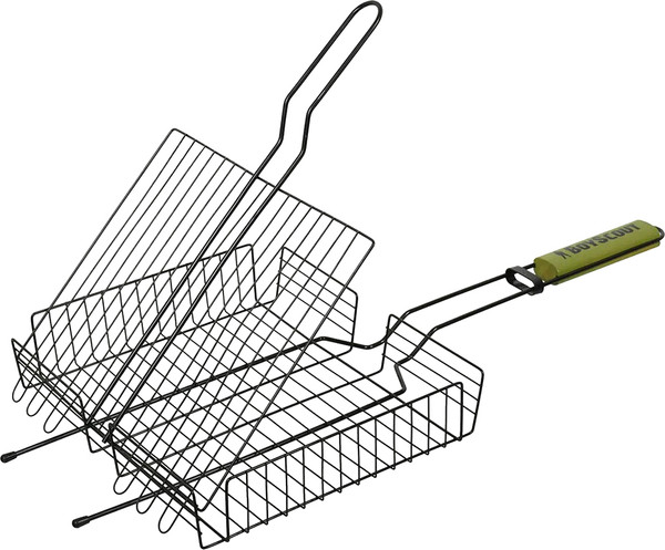 Решетка для мангала Boyscout Универсальная с веером 57(+5)x30x25x5 - фото