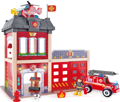 Конструктор Hape Пожарная станция / E3023-HP - фото