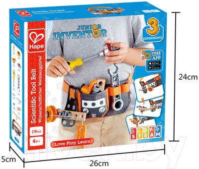 Набор инструментов игрушечный Hape Пояс / E3035-HP