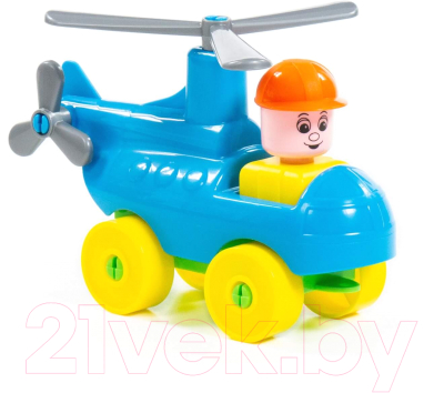 Конструктор Полесье Юный путешественник. Вертолёт / 55361