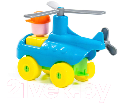 Конструктор Полесье Юный путешественник. Вертолёт / 55361