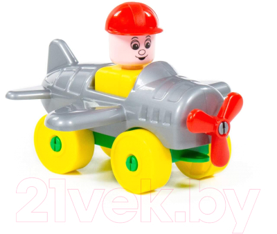 Конструктор Полесье Юный путешественник. Самолёт / 55378