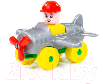 Конструктор Полесье Юный путешественник. Самолёт / 55378
