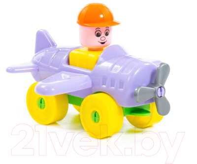 Конструктор Полесье Юный путешественник. Самолёт / 55378