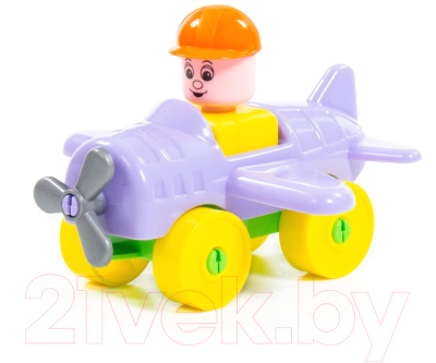 Конструктор Полесье Юный путешественник. Самолёт / 55378