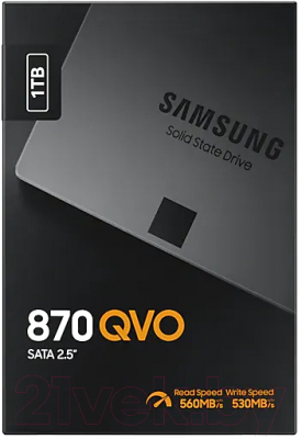 SSD диск Samsung 870 Qvo 1TB (MZ-77Q1T0BW)