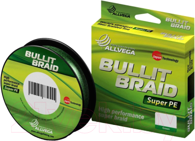 Леска плетеная Allvega Bullit Braid 0.12мм 92м / BB92GR12 (темно-зеленый)