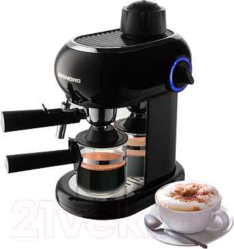 Кофеварка эспрессо Redmond RCM-1521 (черный) - фото