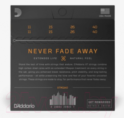 Струны для мандолины D'Addario XTM1140