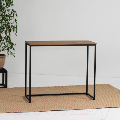 Консольный столик Millwood Пекин 3 Л 100x40x85 (дуб табачный Craft/металл черный)