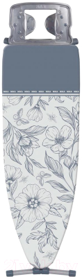 Гладильная доска Ника 10+ / НТ10+ (серые цветы)